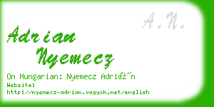 adrian nyemecz business card